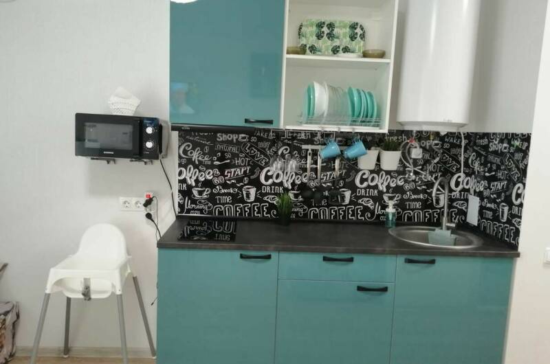 Студия «Мария» с бассейнами во дворе