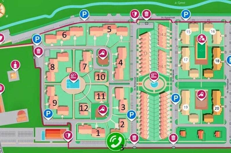 Квартира студия 4-х местная