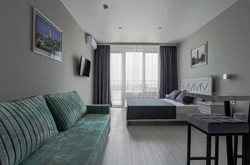 Апартаменты «Золотой Песок» вид на город